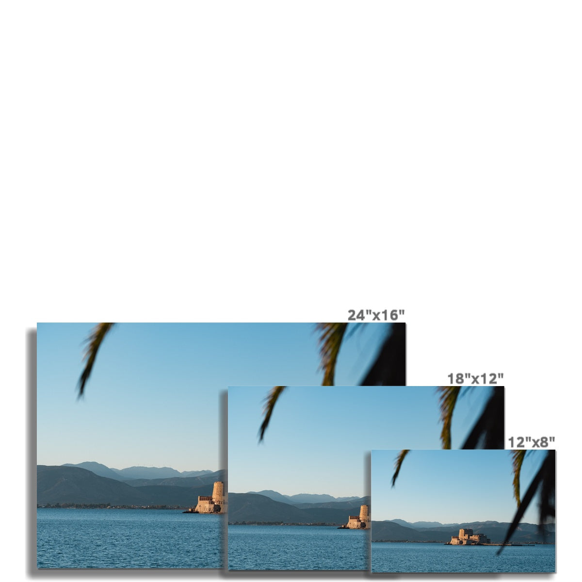 Sunset on Bourtzi Fortress C-Type Print