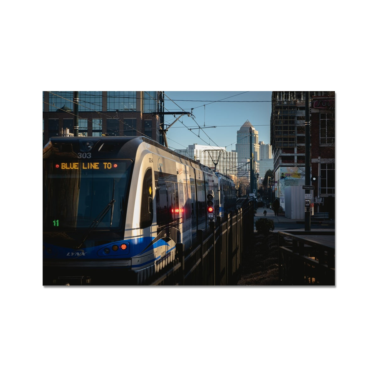 Blue Line to Charlotte C-Type Print